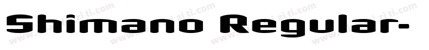 Shimano Regular字体转换